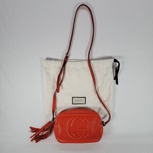 Gucci Soho Disco Leather Crossbody Bag With Tassel